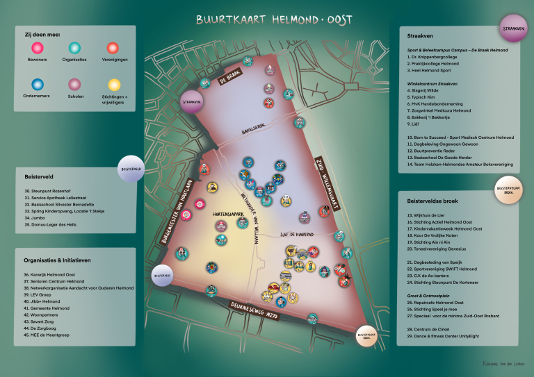 Buurtkaart Helmond Oost